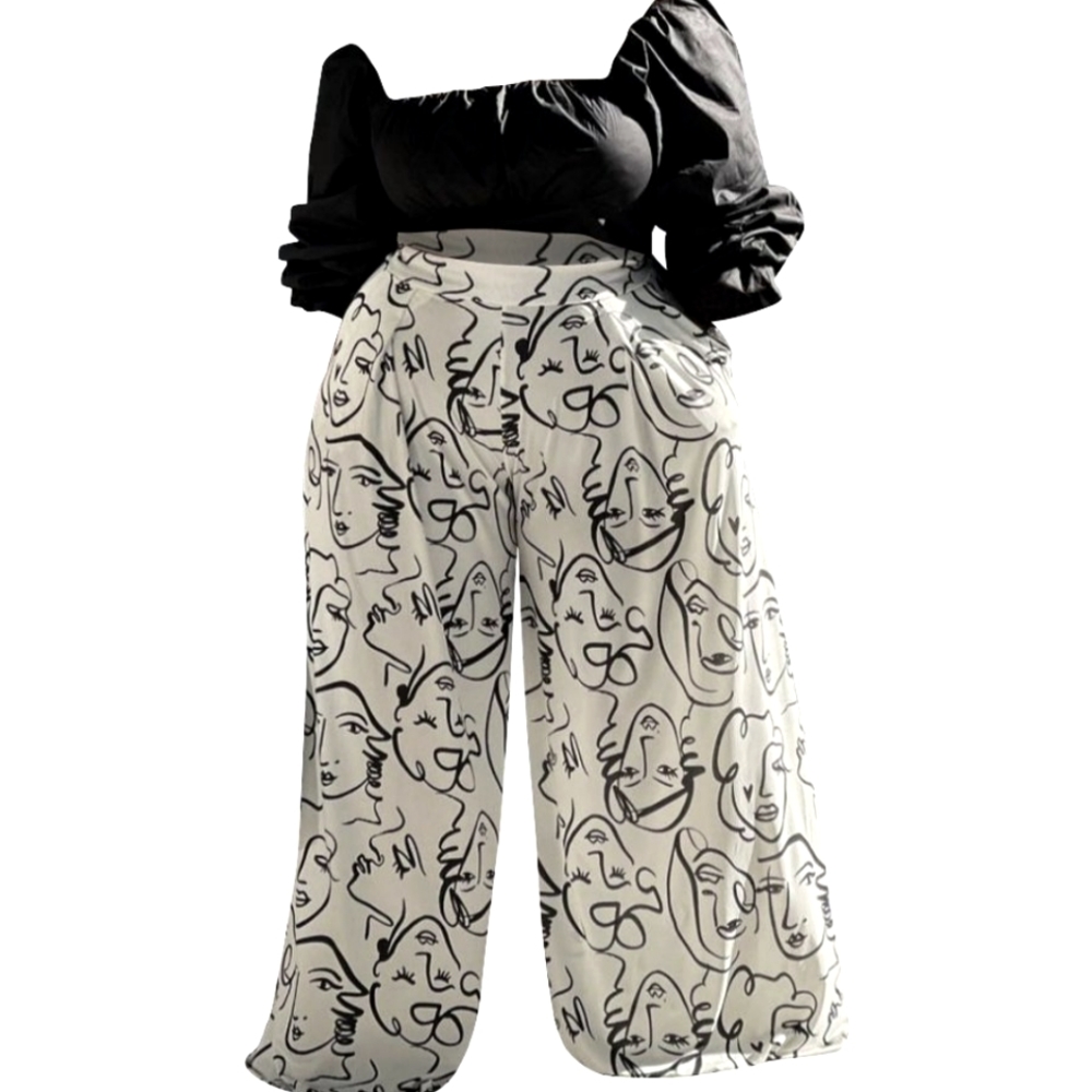 Abstract Palazzo Pants